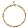 Gabriel & Co. 14K Yellow Gold Wheat Chain Bracelet | Noah's Fine Jewelry TX