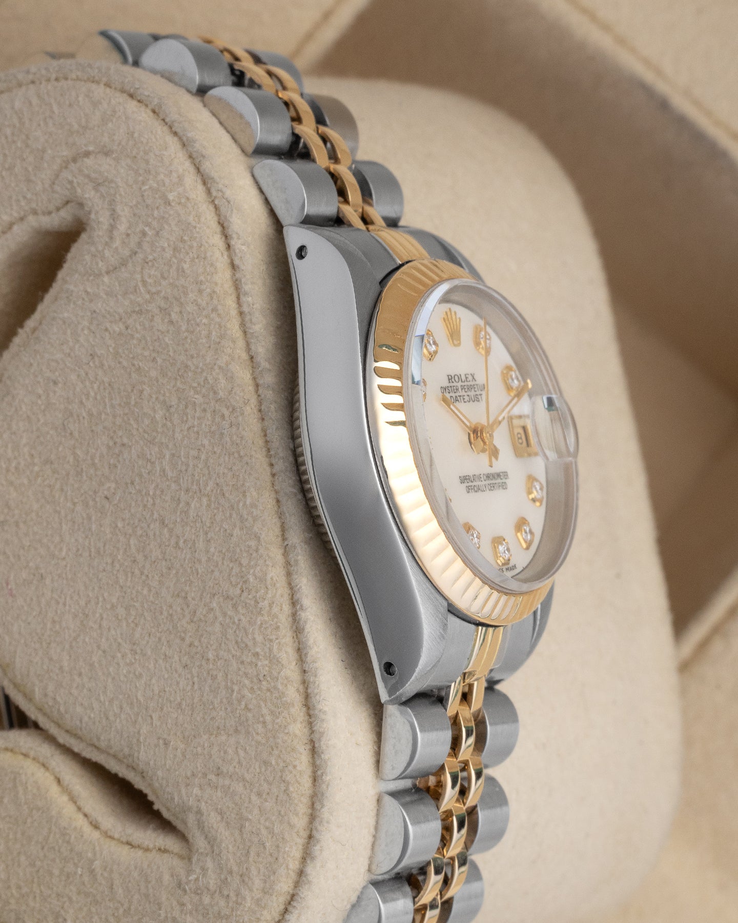 Gold Diamond Rolex Datejust Watch 69173 | Noah's Fine Watches and Jewelry Dallas