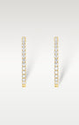 18k Gold Inside Out Emerald Cut Diamond Hoop Earrings | Noah's Fine Watches & Jewelry TX