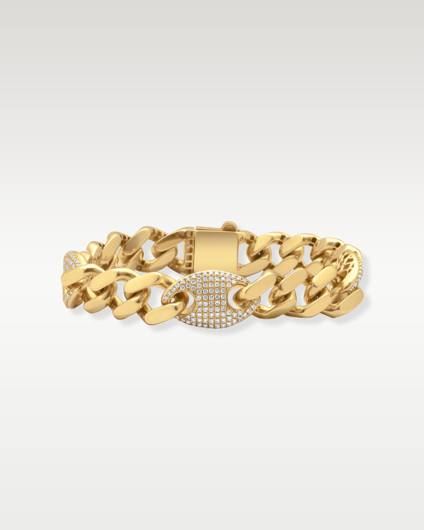 Mariner Yellow Gold Cuban Gucci Bracelet | Noah's Fine Jewelry and Watches Dallas