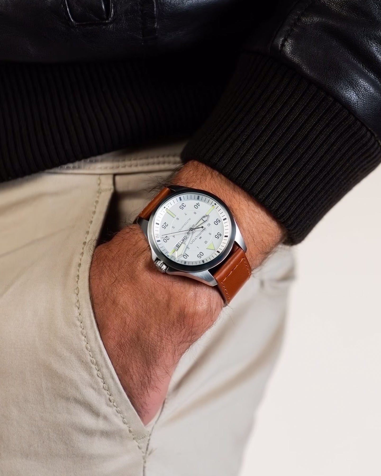 Khaki Aviation Pilot Day Date H64635550 Hamilton Watch | Noah's Fine Watches and Jewelry