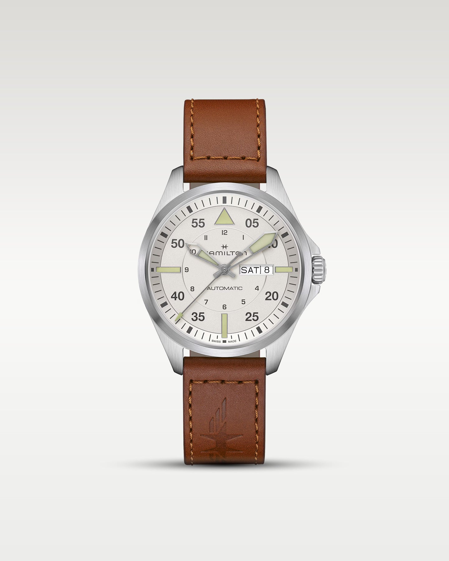 Khaki Aviation Pilot Day Date H64635550 Hamilton Watch | Noah's Fine Watches and Jewelry