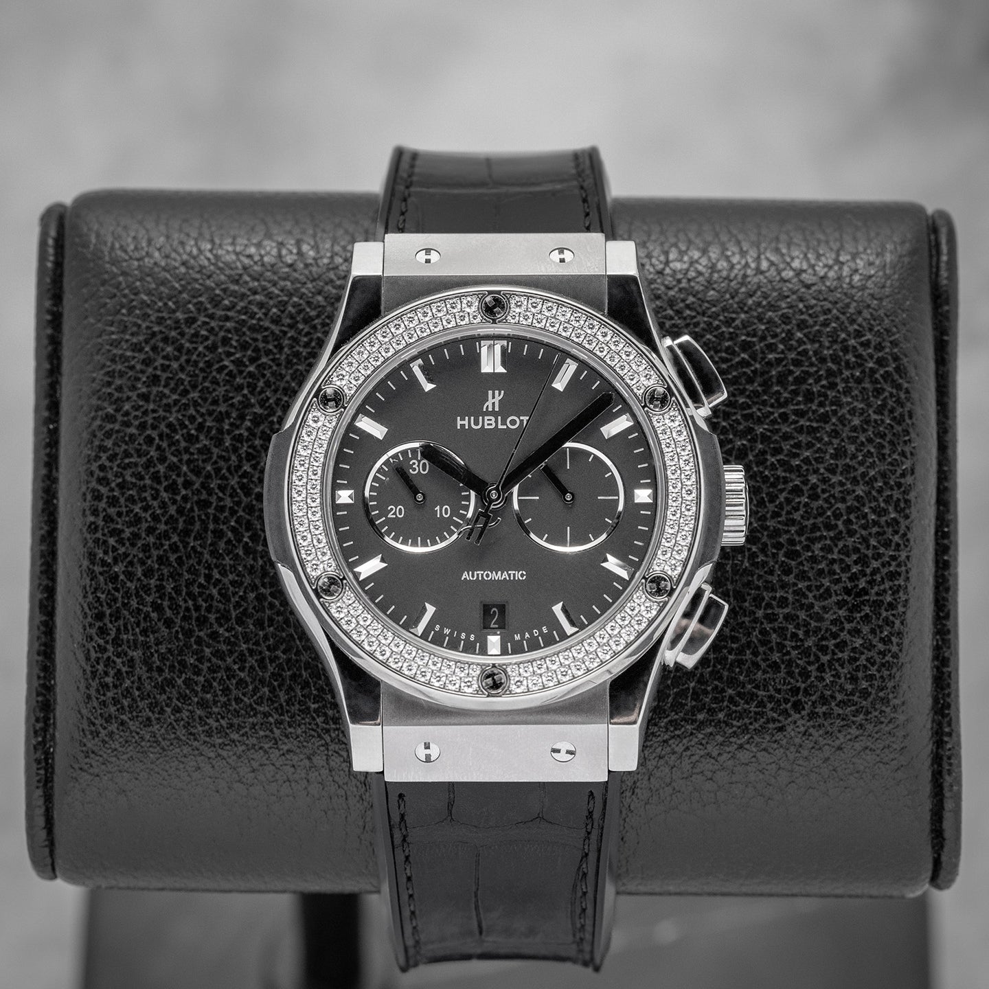 Hublot Classic Fusion 541.NX.1171.LR.1104 Titanium Diamond Watch | Noah's Fine Watches