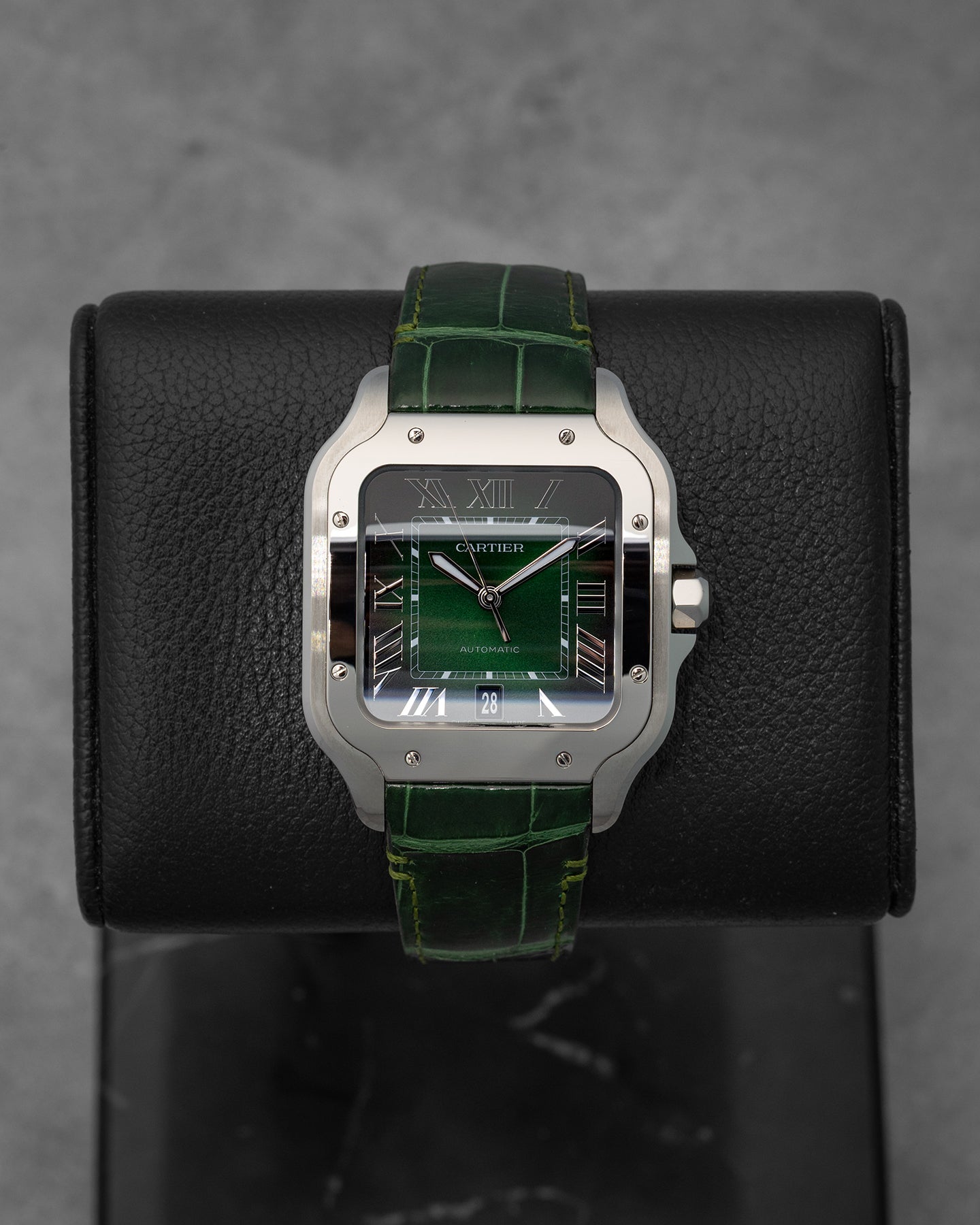 Green Cartier Santos de Cartier WSSA0062 | Noah's Fine Watches Texas