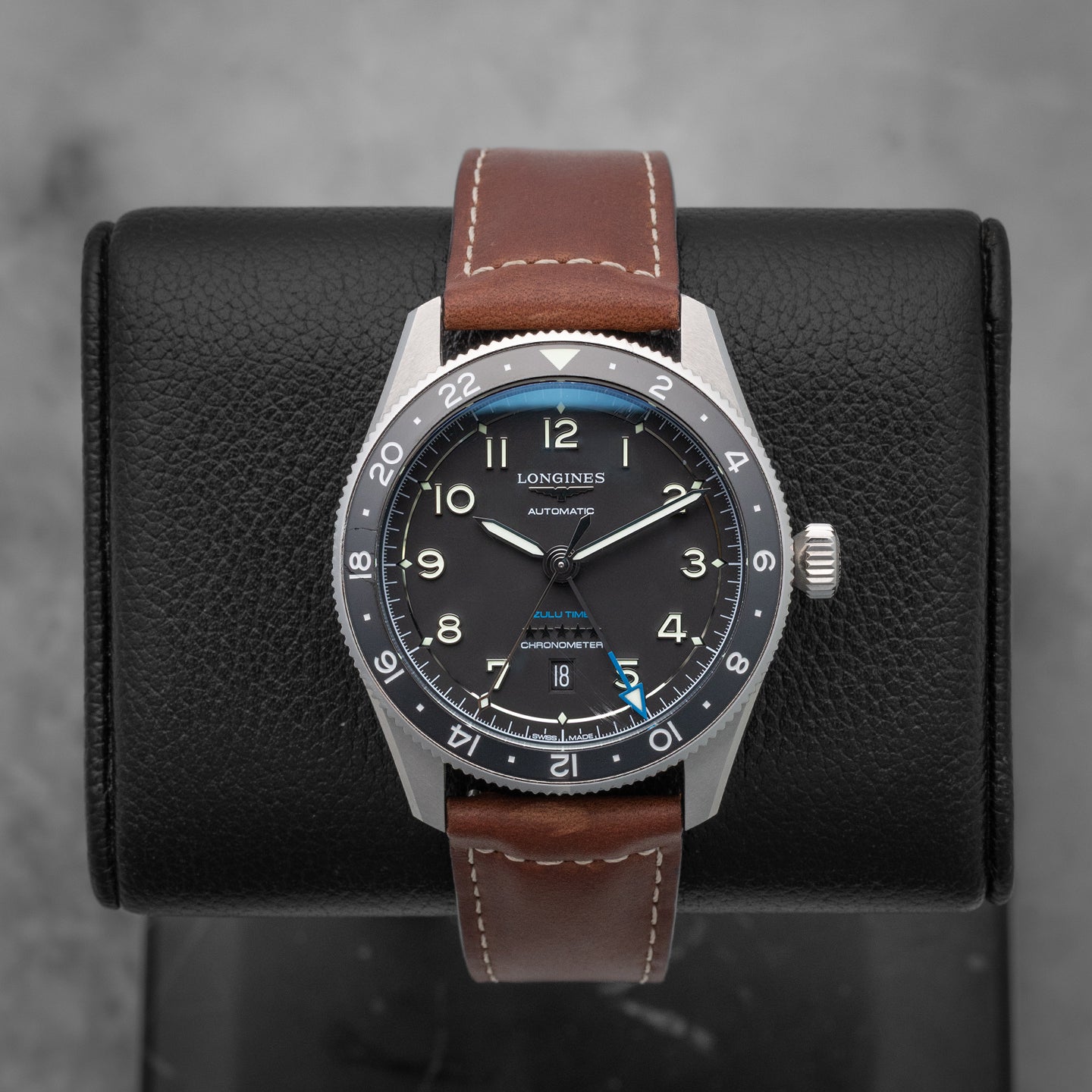 Longines Spirit Zulu Time L3.812.4.53.2 | Noah's Fine Watches Dallas, TX
