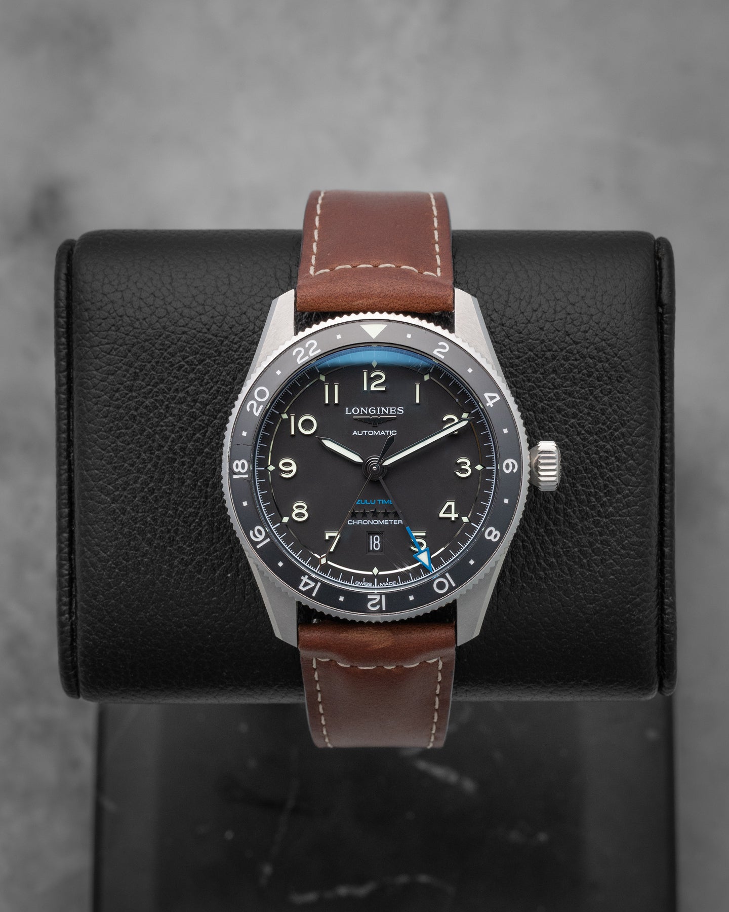 Longines Spirit Zulu Time L3.812.4.53.2 | Noah's Fine Watches Dallas, TX