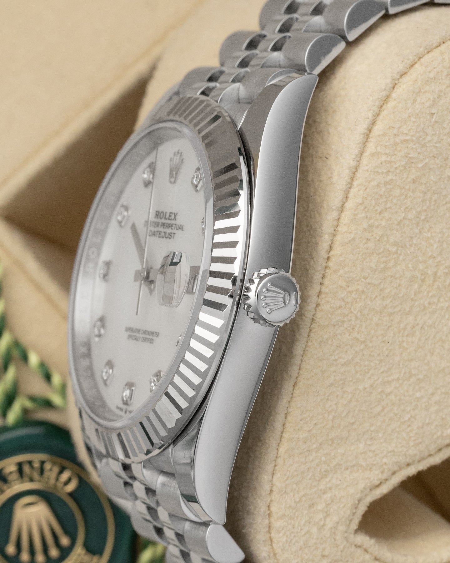MOP Diamond Dial Rolex Datejust 41 126334 | Noahs Fine Watches & Jewelry