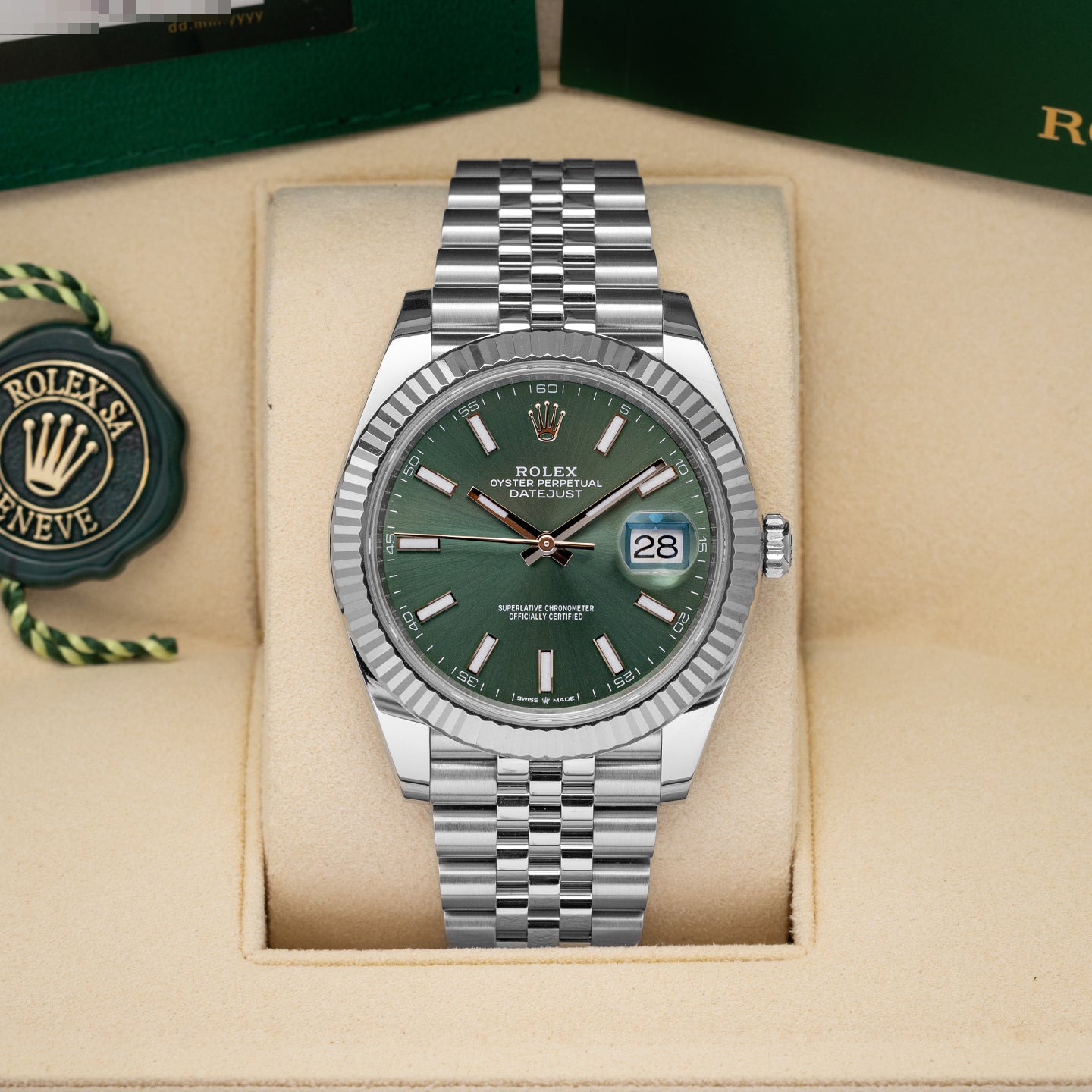 Mint Green Rolex Datejust 126334 | Noahs Fine Watches & Jewelry