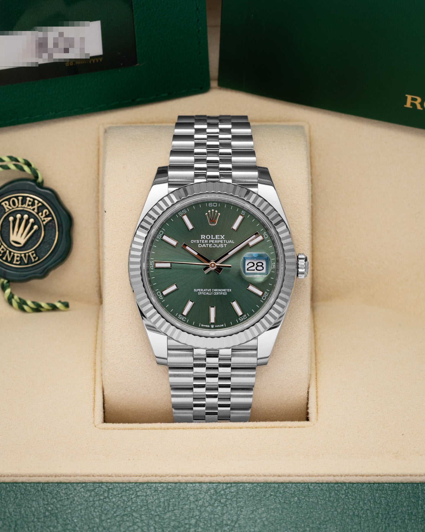 Mint Green Rolex Datejust 126334 | Noahs Fine Watches & Jewelry