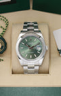 Mint Green Rolex Datejust 41 126300 | Noah's Fine Watches & Jewelry Dallas
