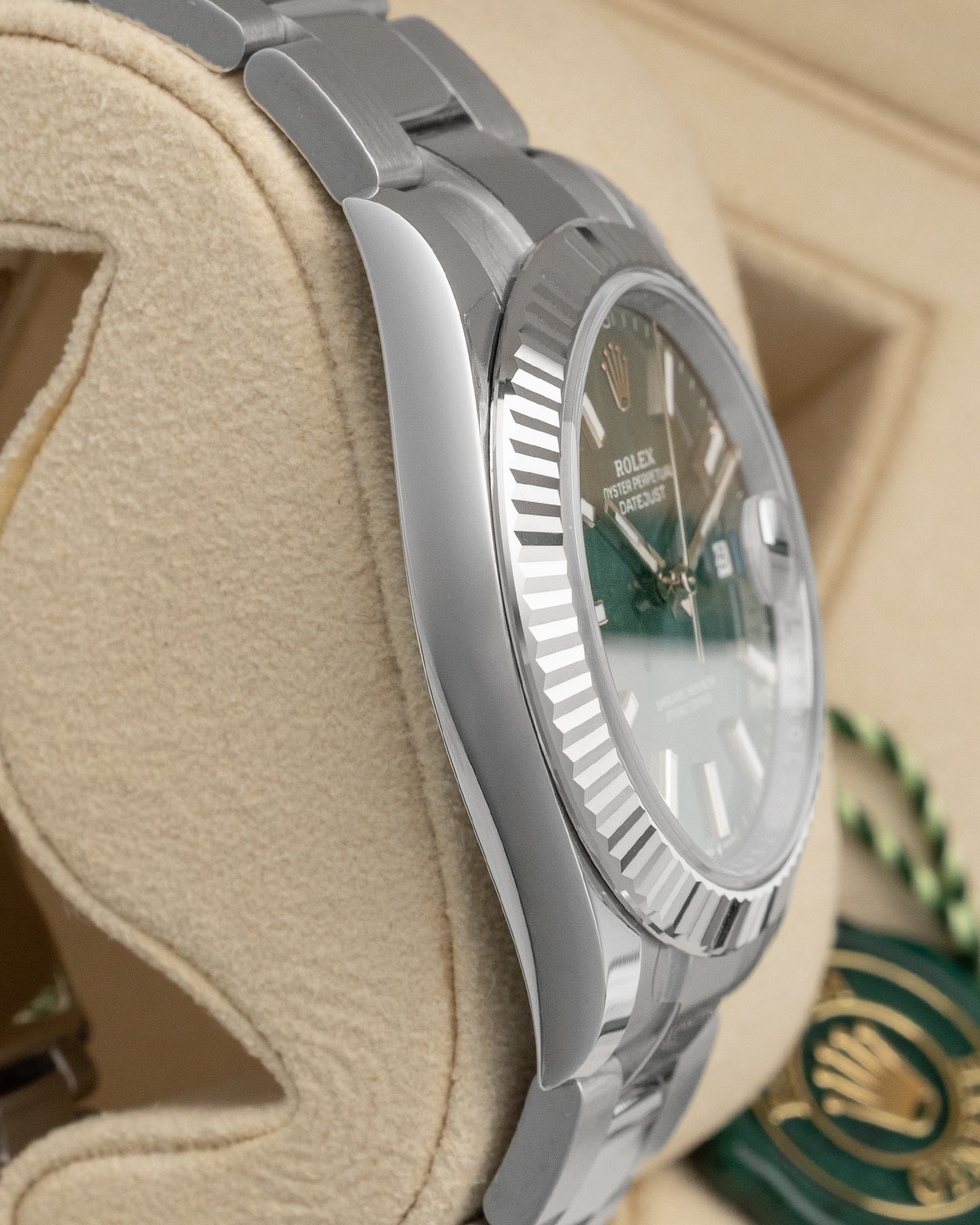 Mint Green Rolex Datejust 41 126334 | Noahs Fine Watches and Jewelry TX