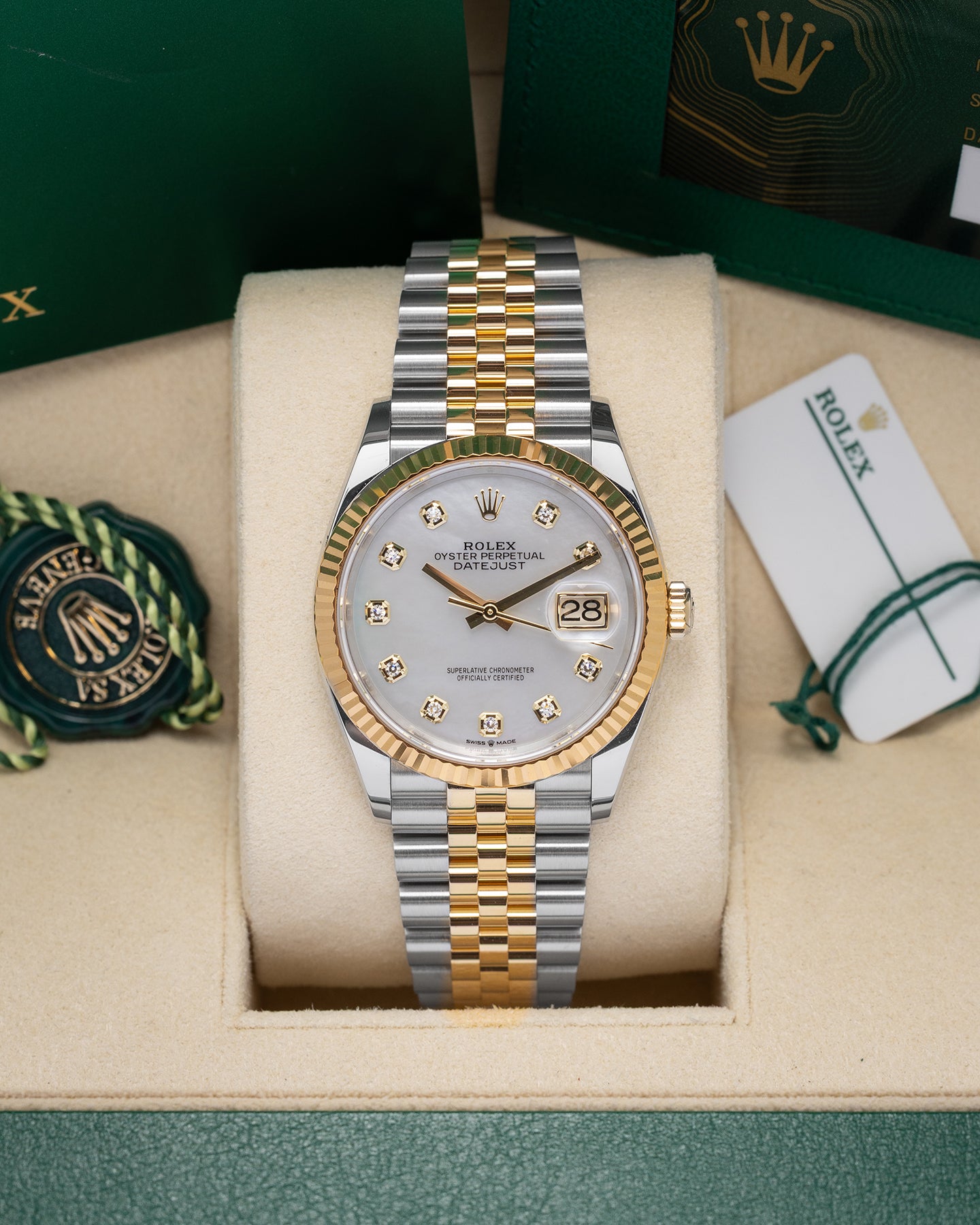 MOP Diamond Rolex Datejust 126233 | Noah's Fine Watches DFW, Texas