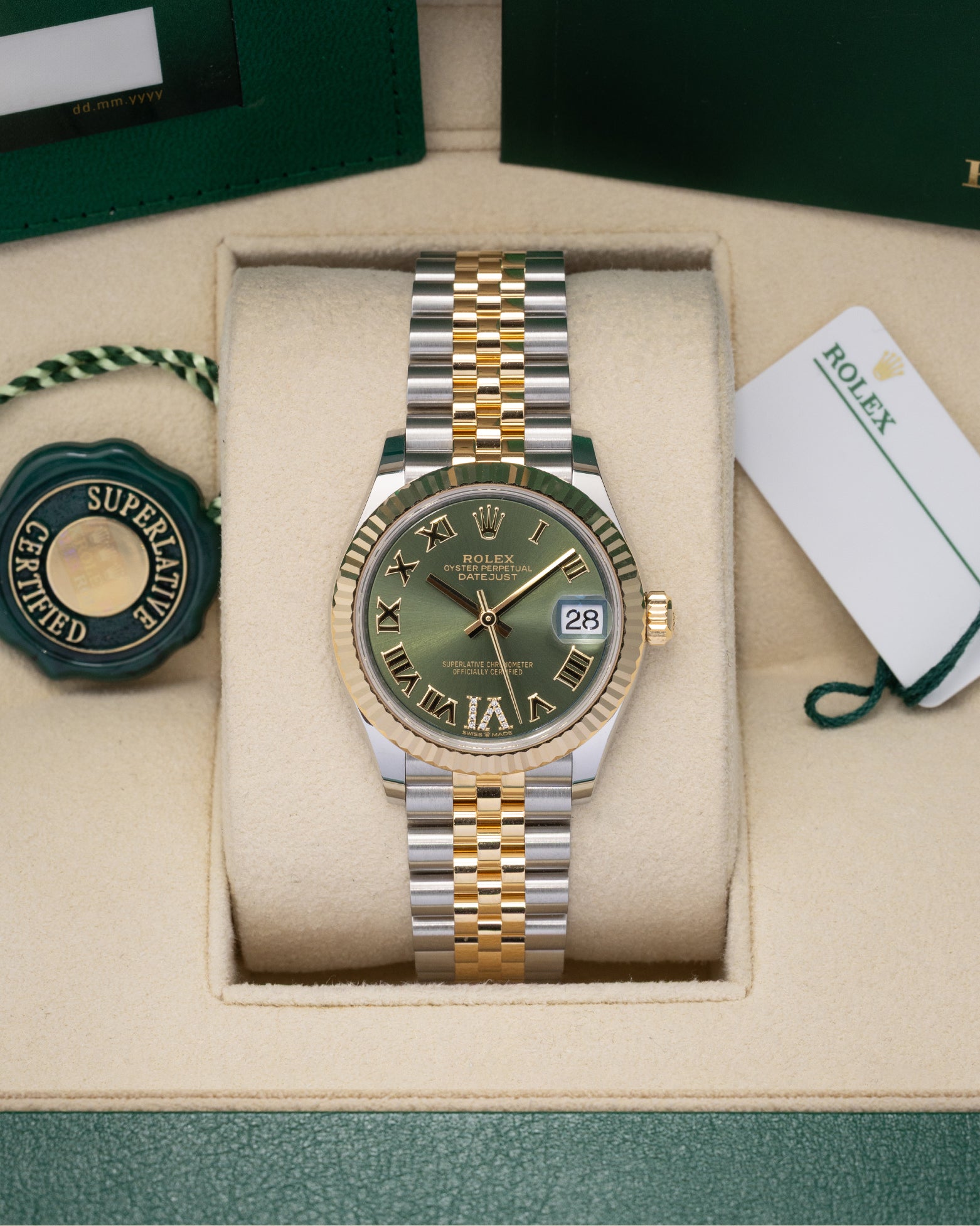 Rolex Datejust 31 Olive Dial 278273 – Noah's Fine Watches & Jewelry
