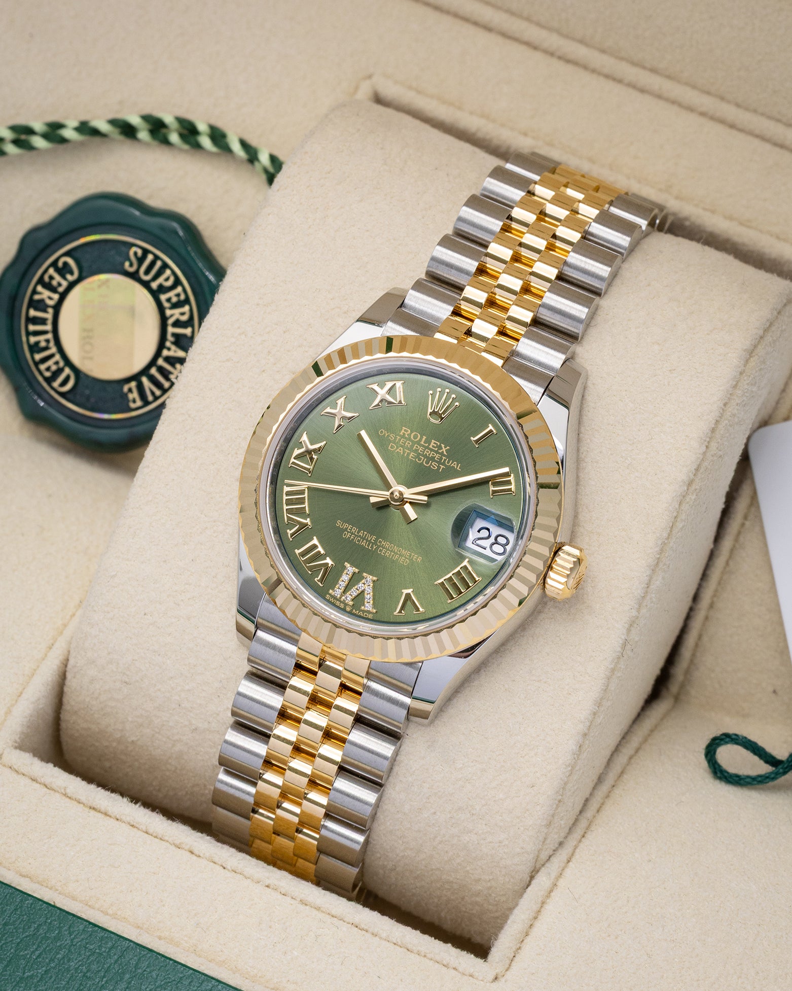 Rolex Datejust 31 Olive Dial 278273 – Noah's Fine Watches & Jewelry