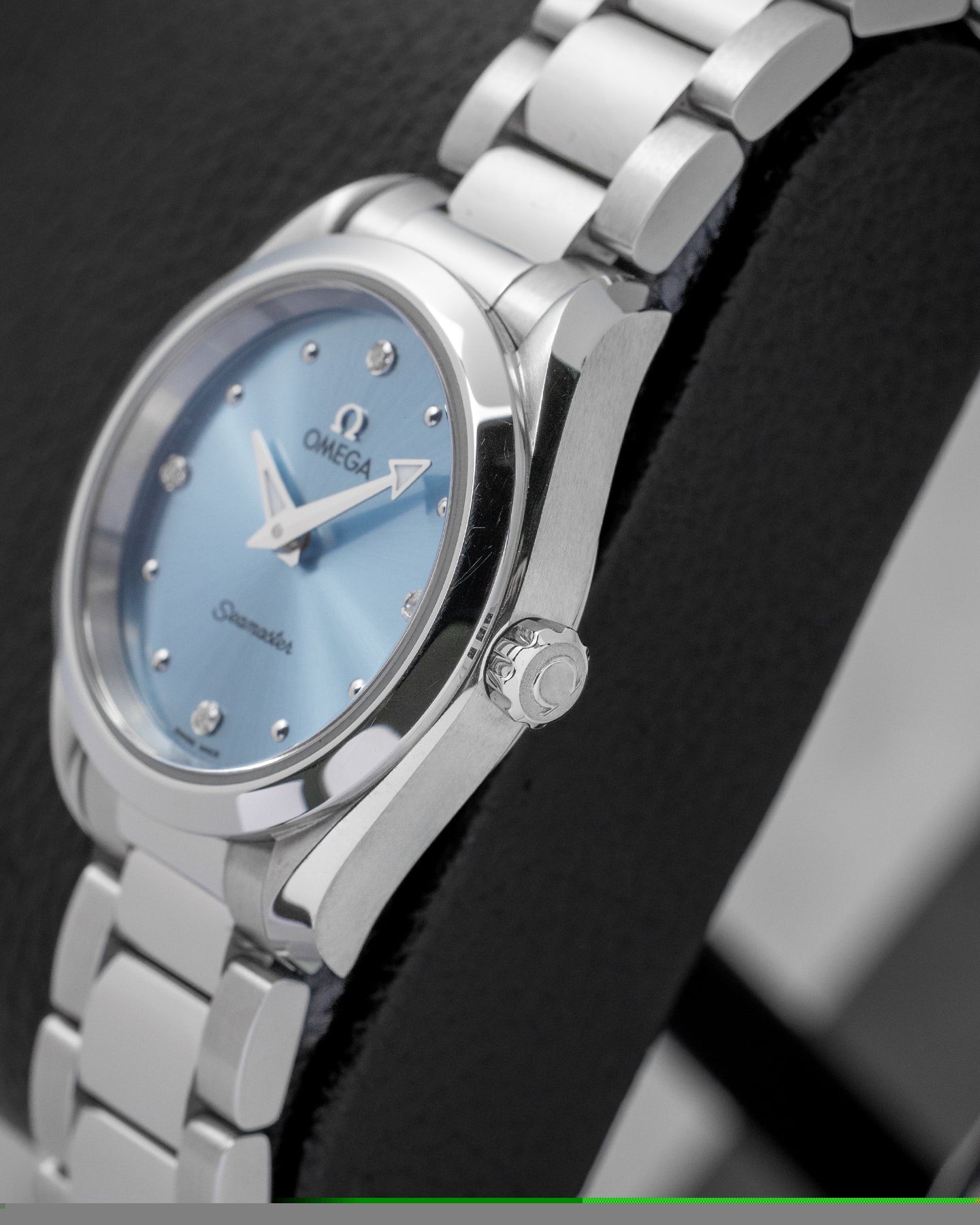 Omega Seamaster Aqua Terra Icy Blue Diamond 22010286053001 Watch | Noah's Fine Watches