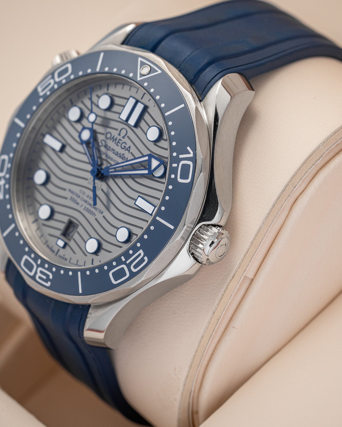 Omega Seamaster Diver 21032422006001 Blue Steel Watch | Noah's Fine Watches and Jewelry