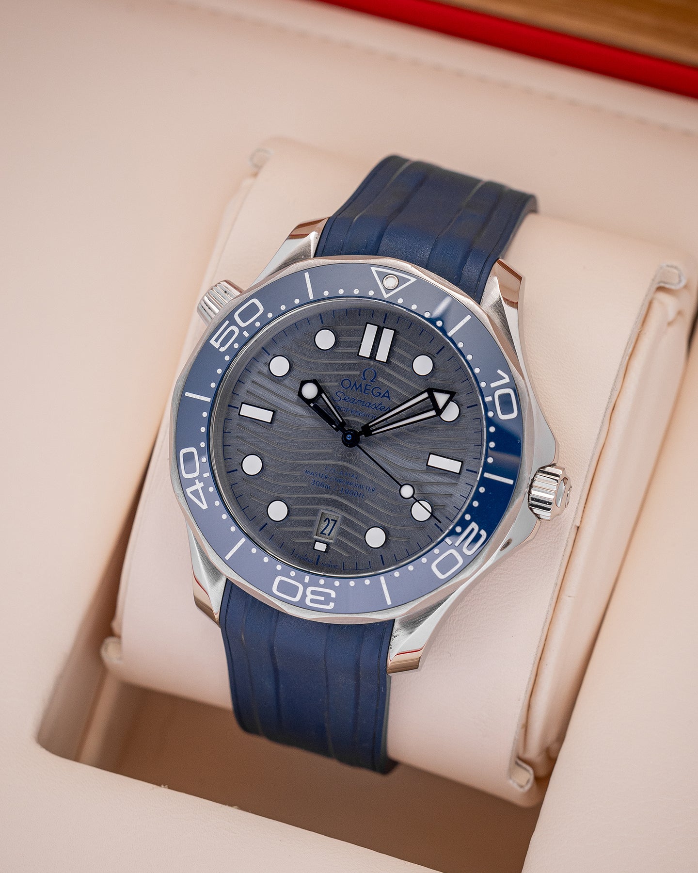 Omega Seamaster Diver 21032422006001 Blue Steel Watch | Noah's Fine Watches and Jewelry