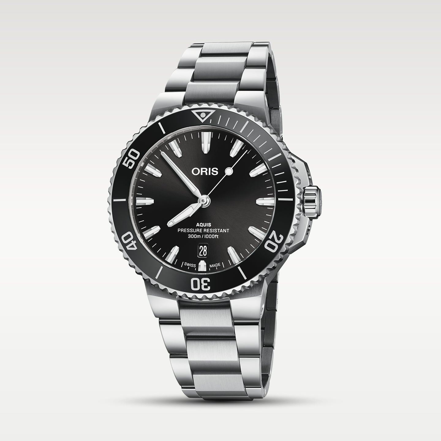 41.5mm Steel Black Oris Aquis Date | Noah's Fine Watches DFW, Texas