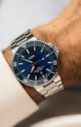 43.5mm Oris Aquis Date Steel Blue | Noah's Fine Watches Dallas, Texas