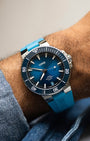 Steel Blue Oris Aquis Date Calibre 400 | Noah's Fine Watches Dallas, Texas