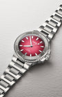 Red-Pink Oris Aquis Date Taste of Summer | Noahs Fine Watches DFW, Texas