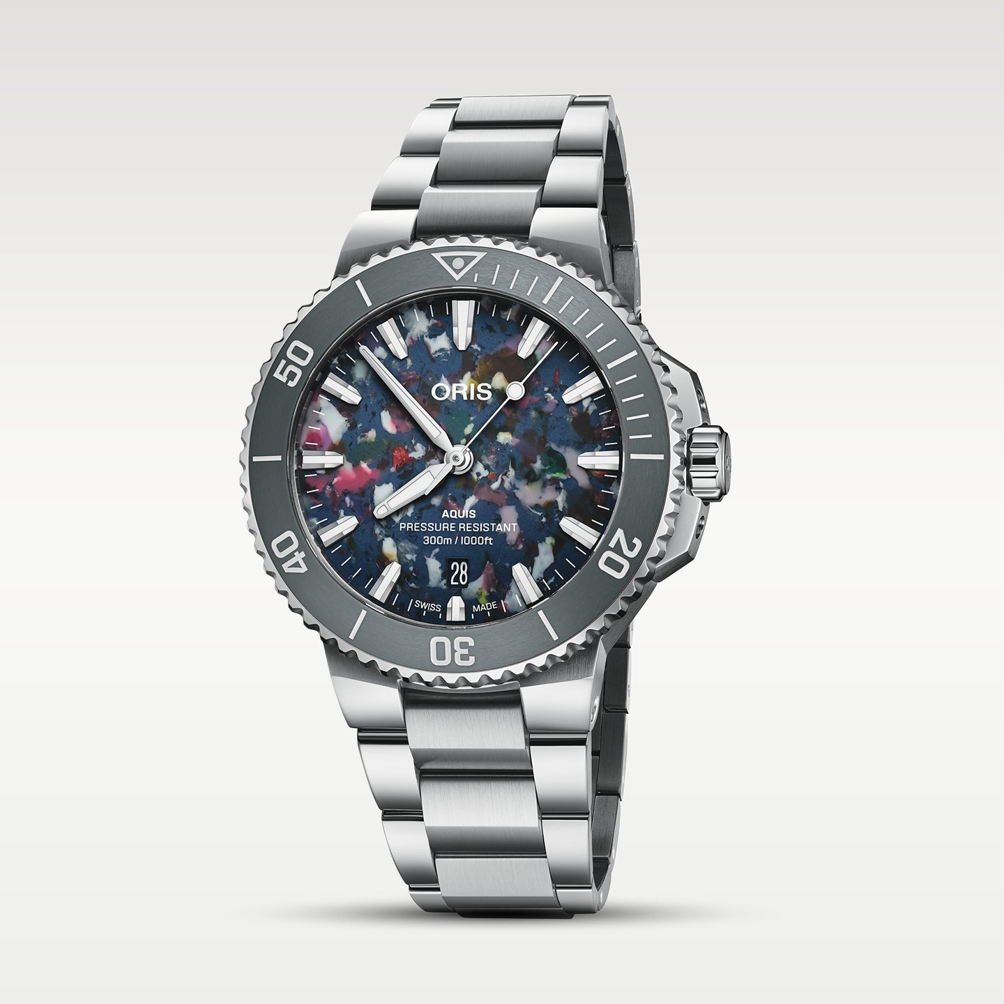 Multicolored Steel Oris Aquis Date Upcycle | Noah's Fine Watches DFW, Texas