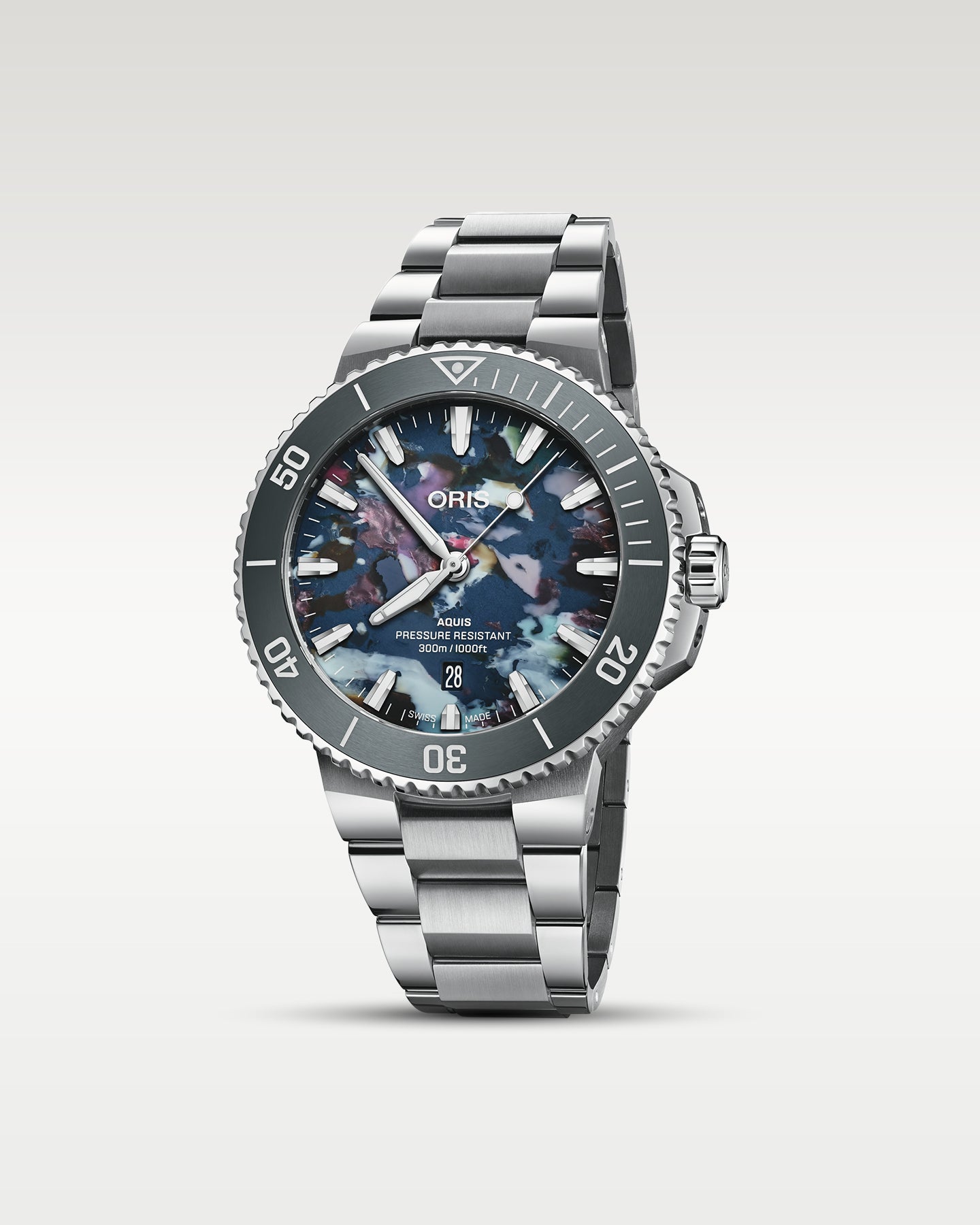 43.5mm Multicolored Oris Aquis Date Upcycle | Noah's Fine Watches Dallas, TX