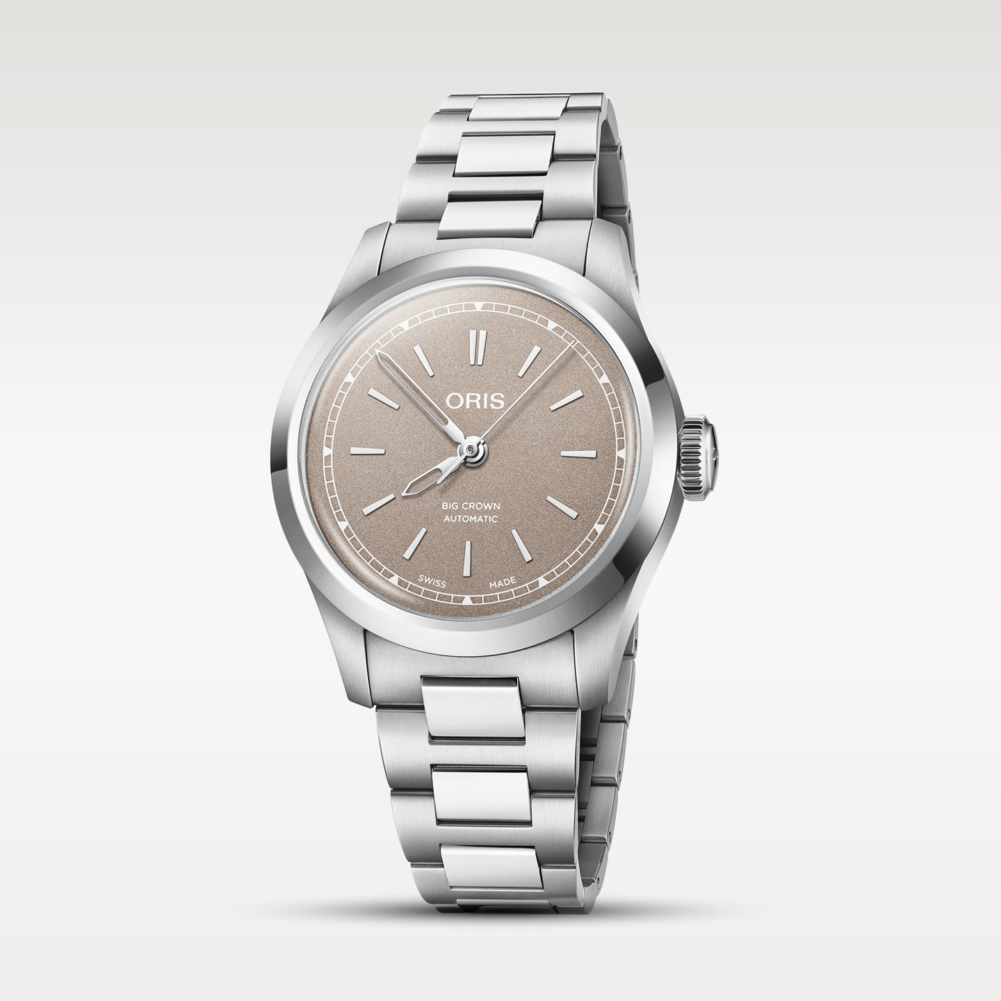 Steel Beige Oris Big Crown 34mm | Noah's Fine Watches Dallas, Texas