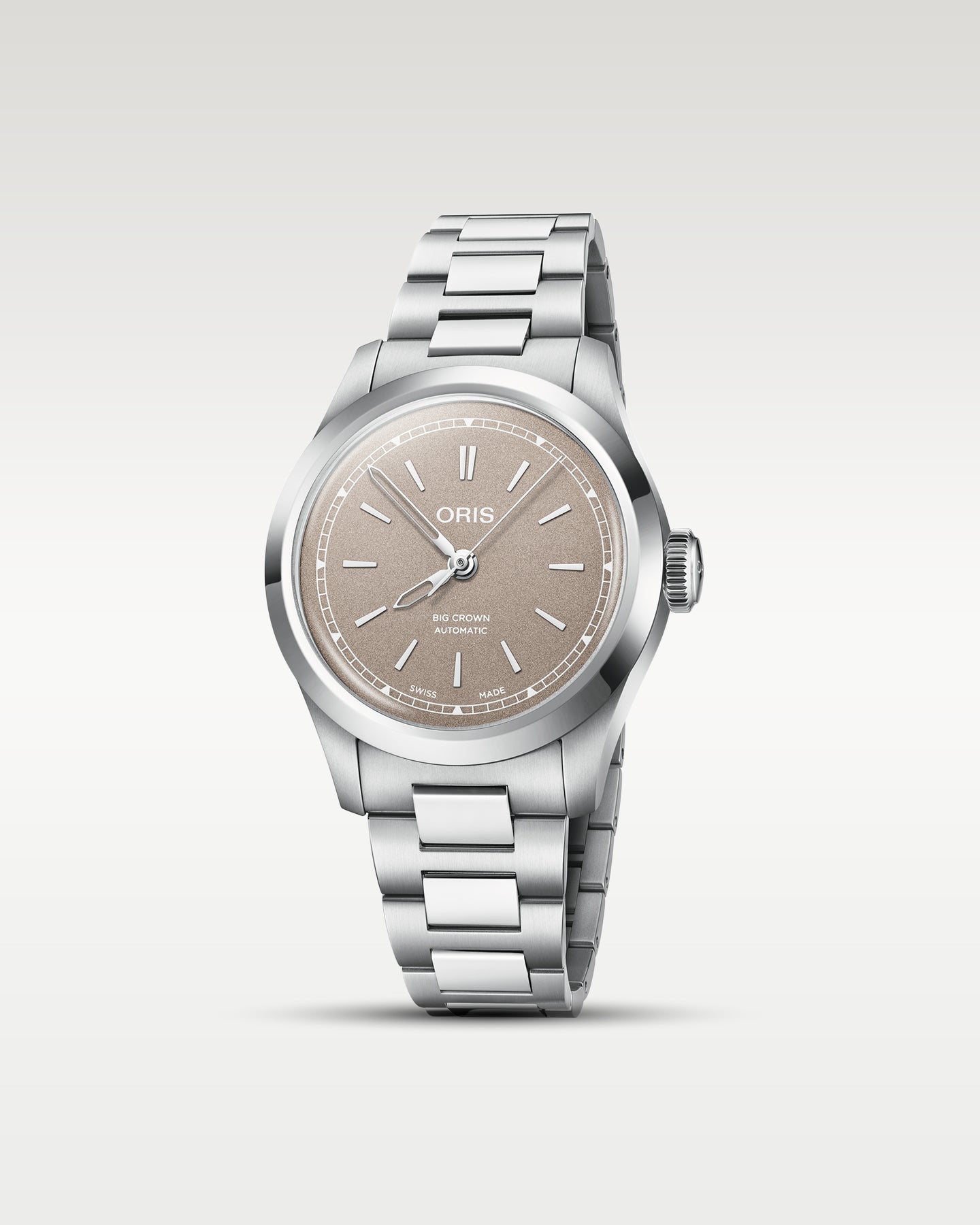 Steel Beige Oris Big Crown 34mm | Noah's Fine Watches Dallas, Texas