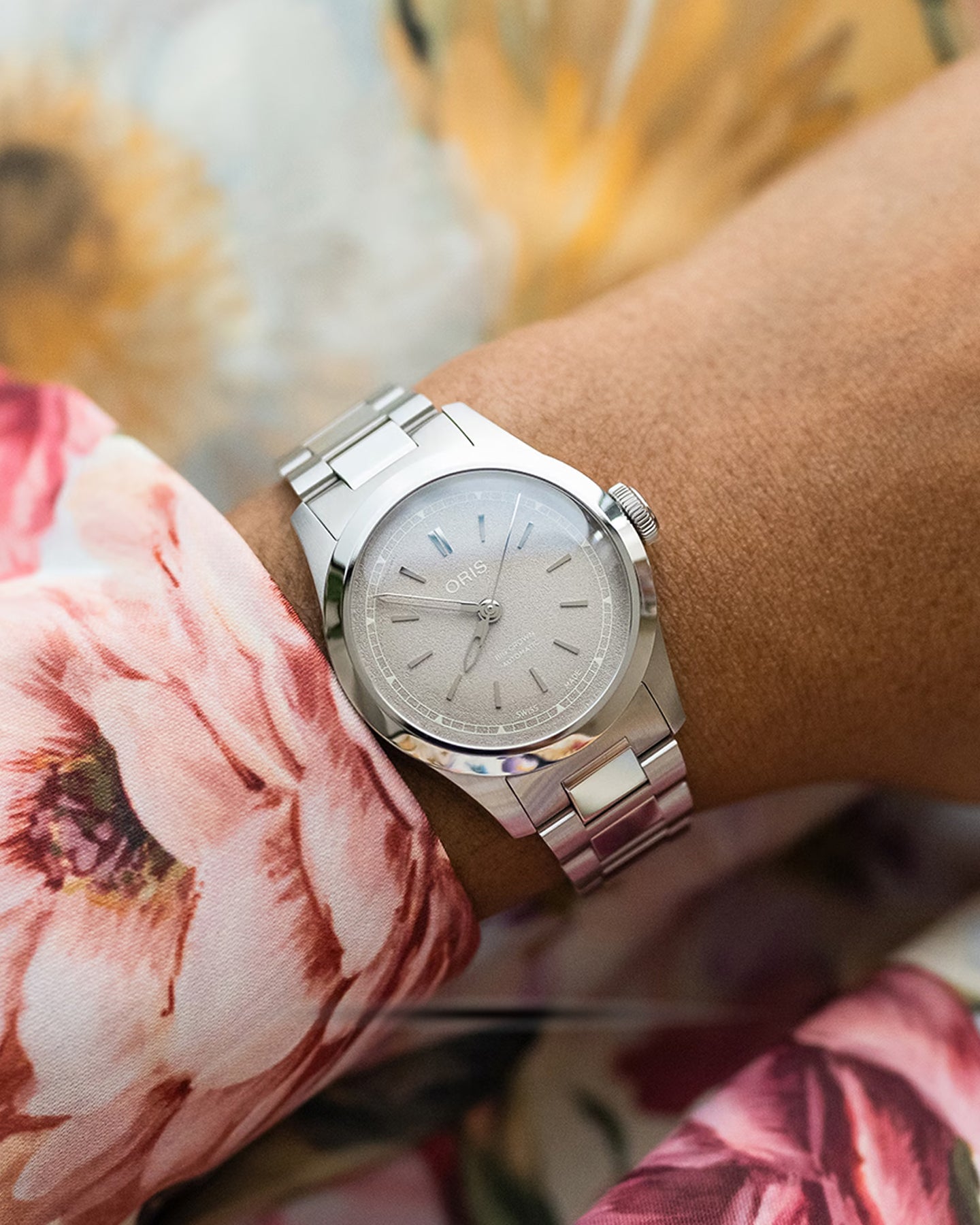 Steel Beige Oris Big Crown 34mm | Noah's Fine Watches Dallas, Texas