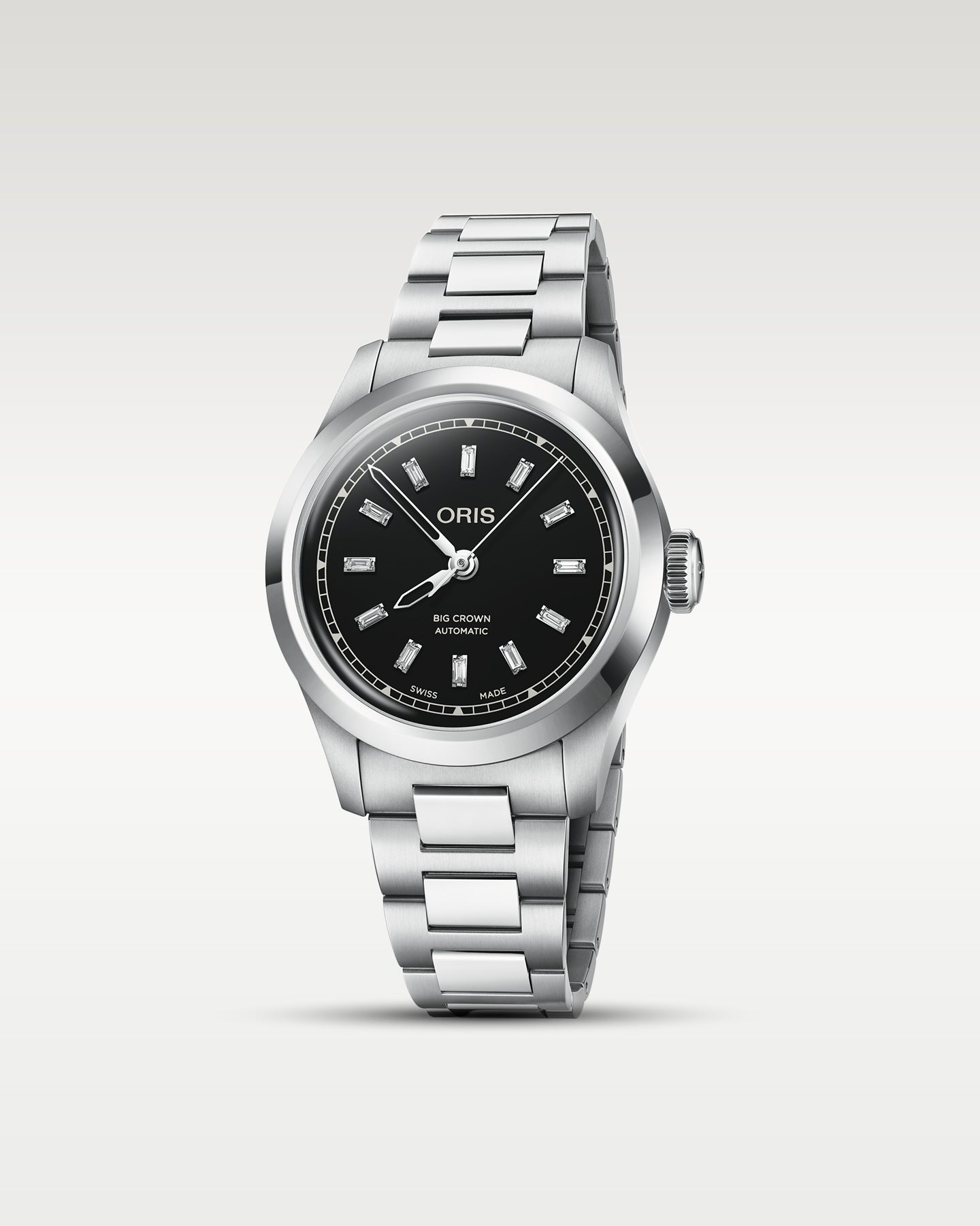 Oris Big Crown Black Baguette Diamonds | Noah's Fine Watches DFW, Texas