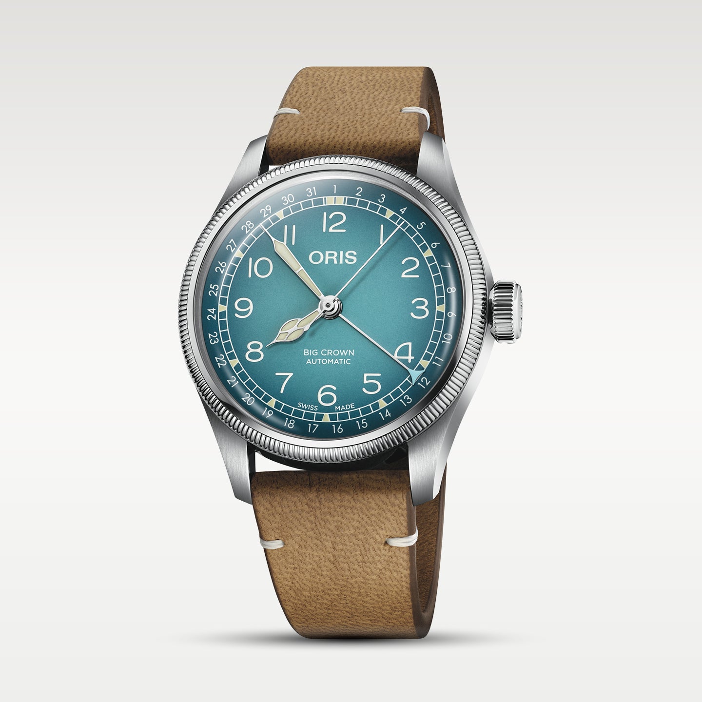38mm Alpine-Inspired Green Oris Big Crown Oris x Cervo Volante | Noah's Fine Watches DFW, Texas