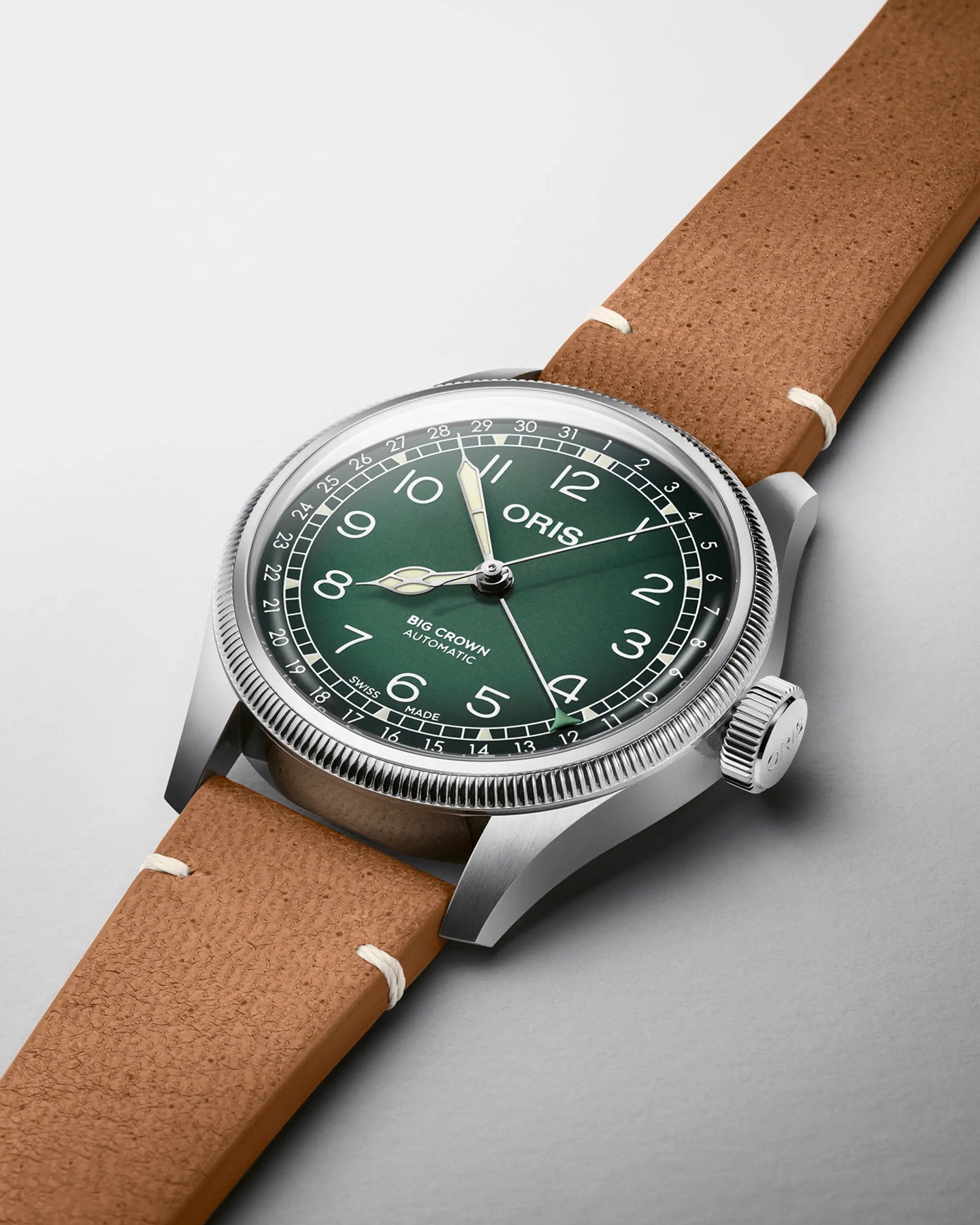 Green Oris Big Crown Oris x Cervo Volante | Noah's Fine Watches Dallas, Texas