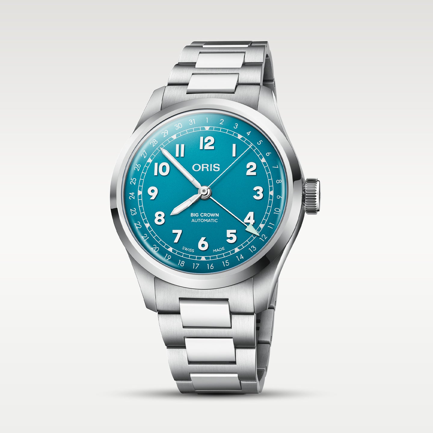 Oris Big Crown Pointer Date Turquoise 40mm | Noah's Fine Watches Dallas, Texas