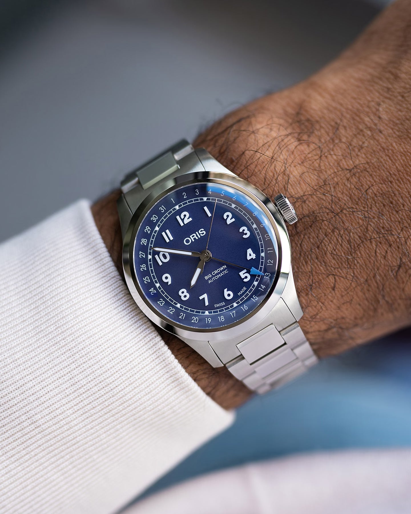 Purple 40mm Oris Big Crown Pointer Date | Noah's Fine Watches Dallas, Texas