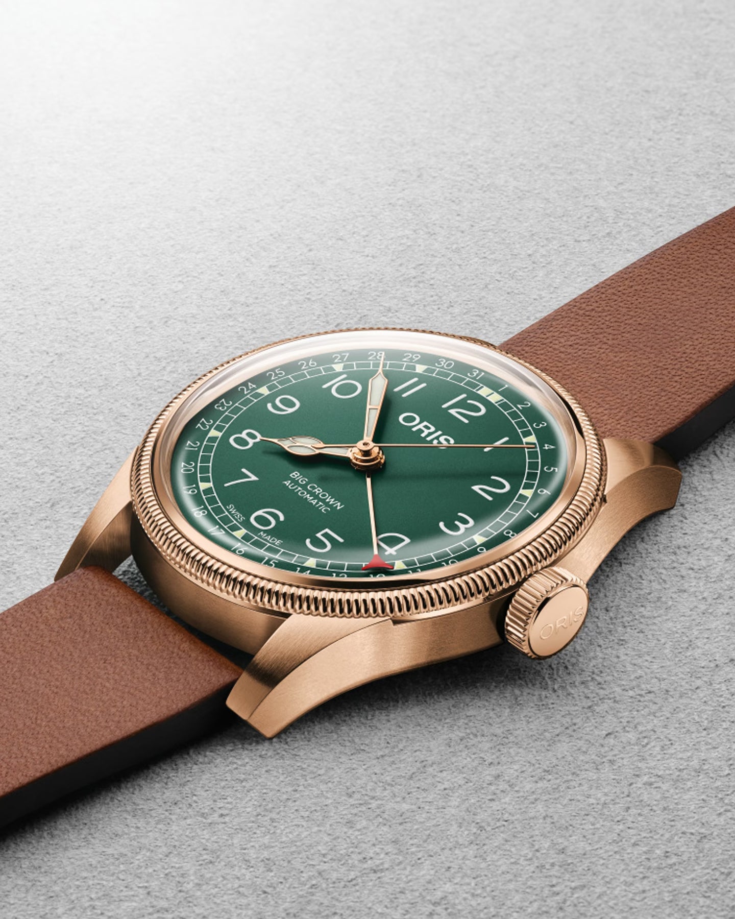 Green Oris Big Crown Pointer Date 80th Anniversary Edition | Noah's Fine Watches Dallas, TX