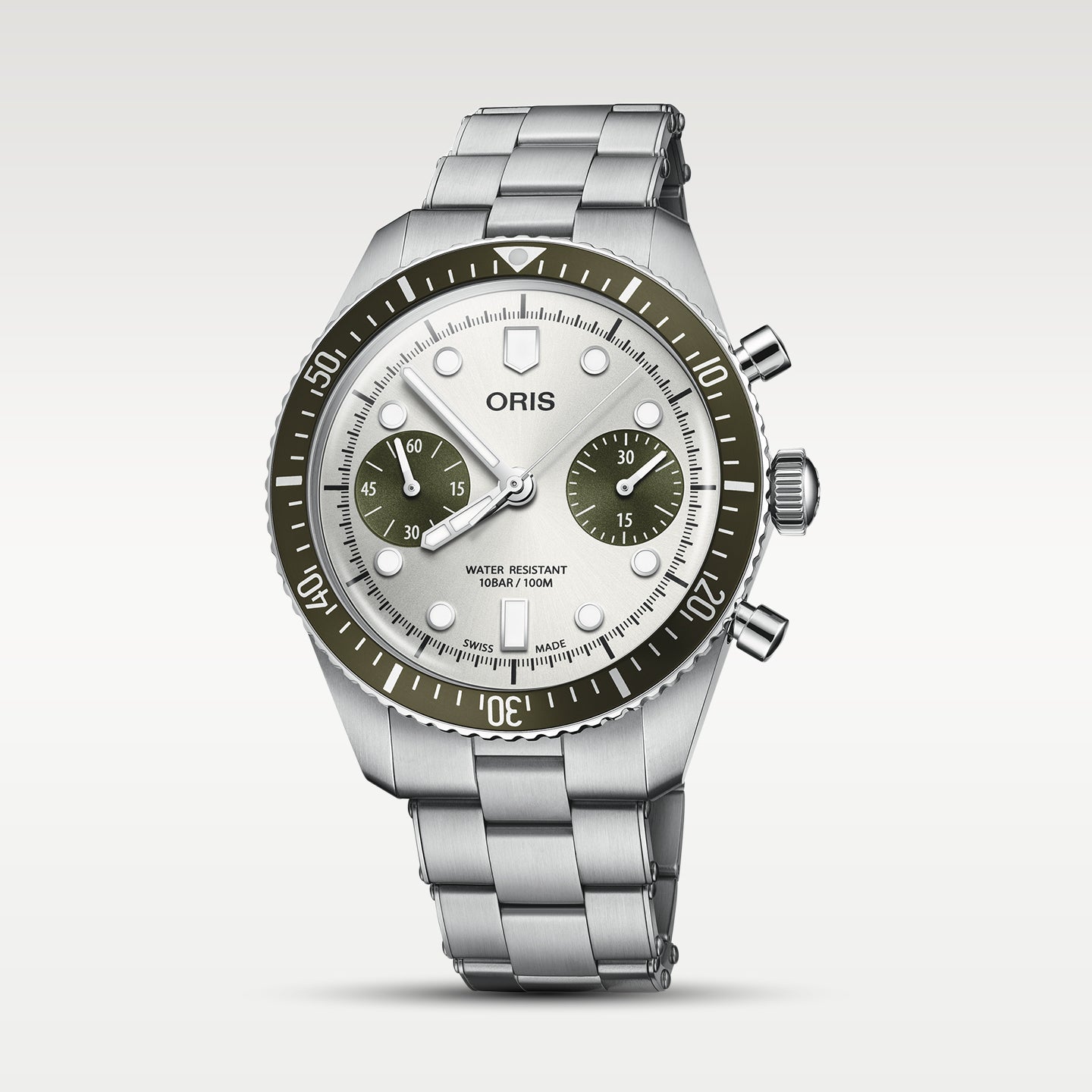 Grey 40mm Oris Divers Sixty‑Five Chronograph | Noah's Fine Watches DFW, TExas