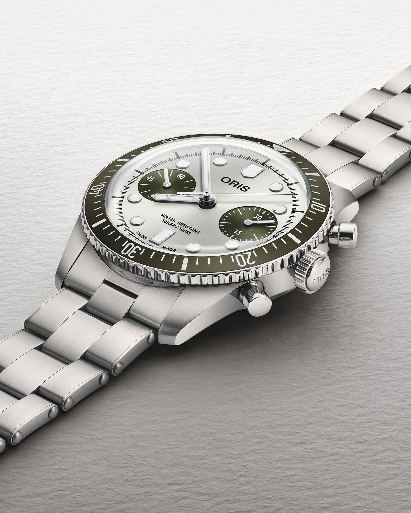 Grey 40mm Oris Divers Sixty‑Five Chronograph | Noah's Fine Watches DFW, TExas