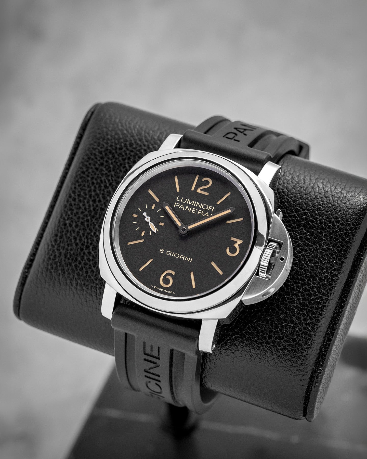 Steel Black Panerai Luminor PAM00915 Watch | Noah's Fine Watches and Jewelry Dallas