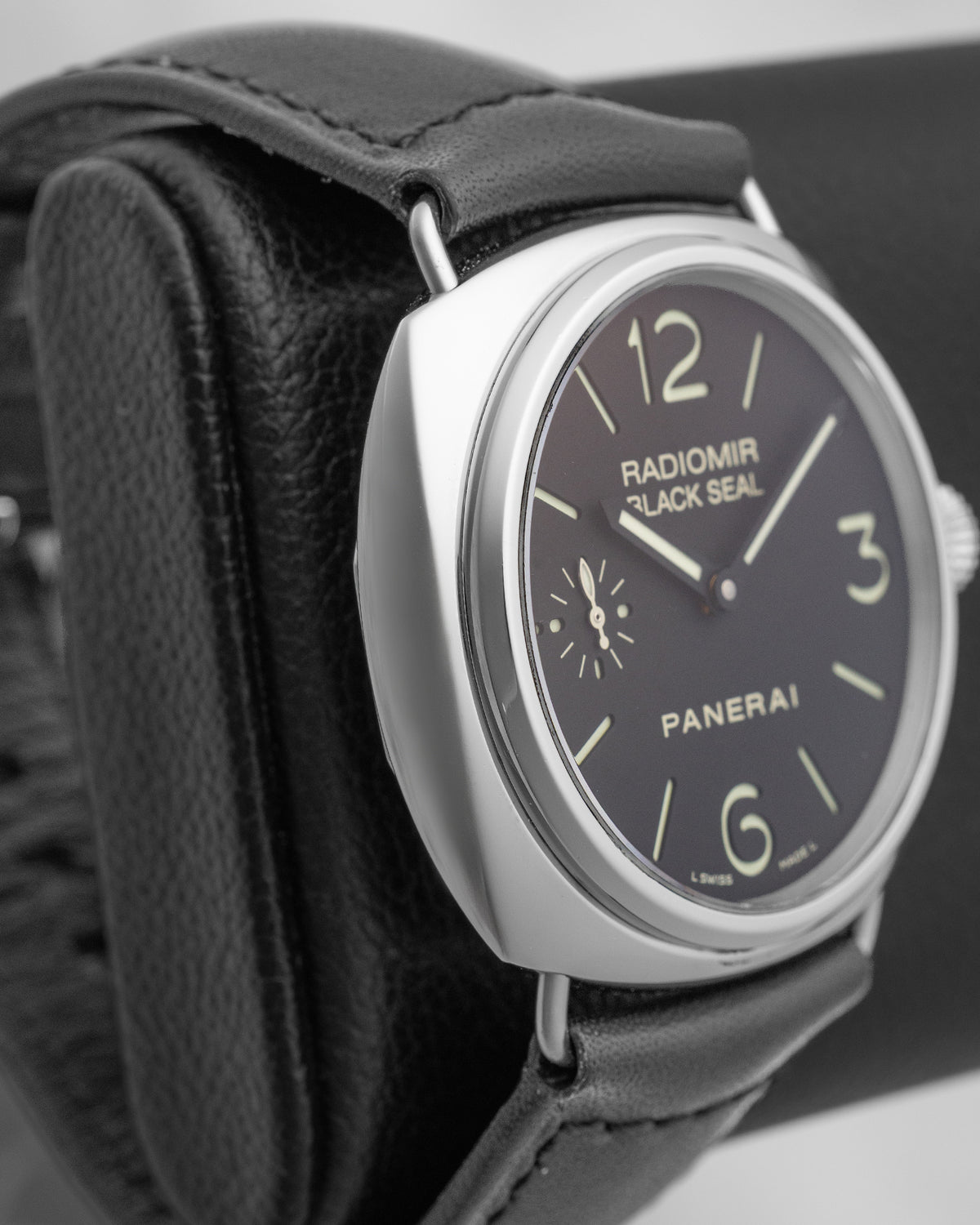Panerai Radiomir Black Seal Logo Steel Leather Strap Manual... en venta Panerai Radiomir Black Seal Logo Steel Leather Strap Manual... en venta