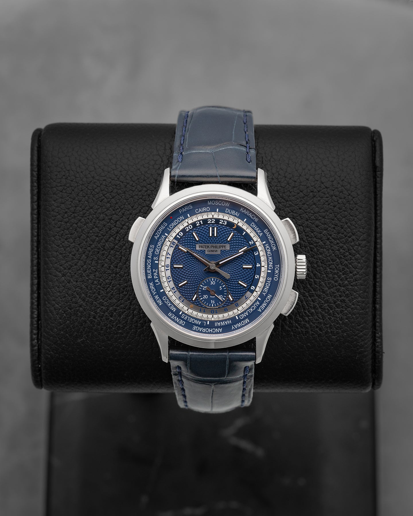 Patek Philippe World Time Chronograph 5930G-010 | Noah's Fine Watches Dallas, Texas