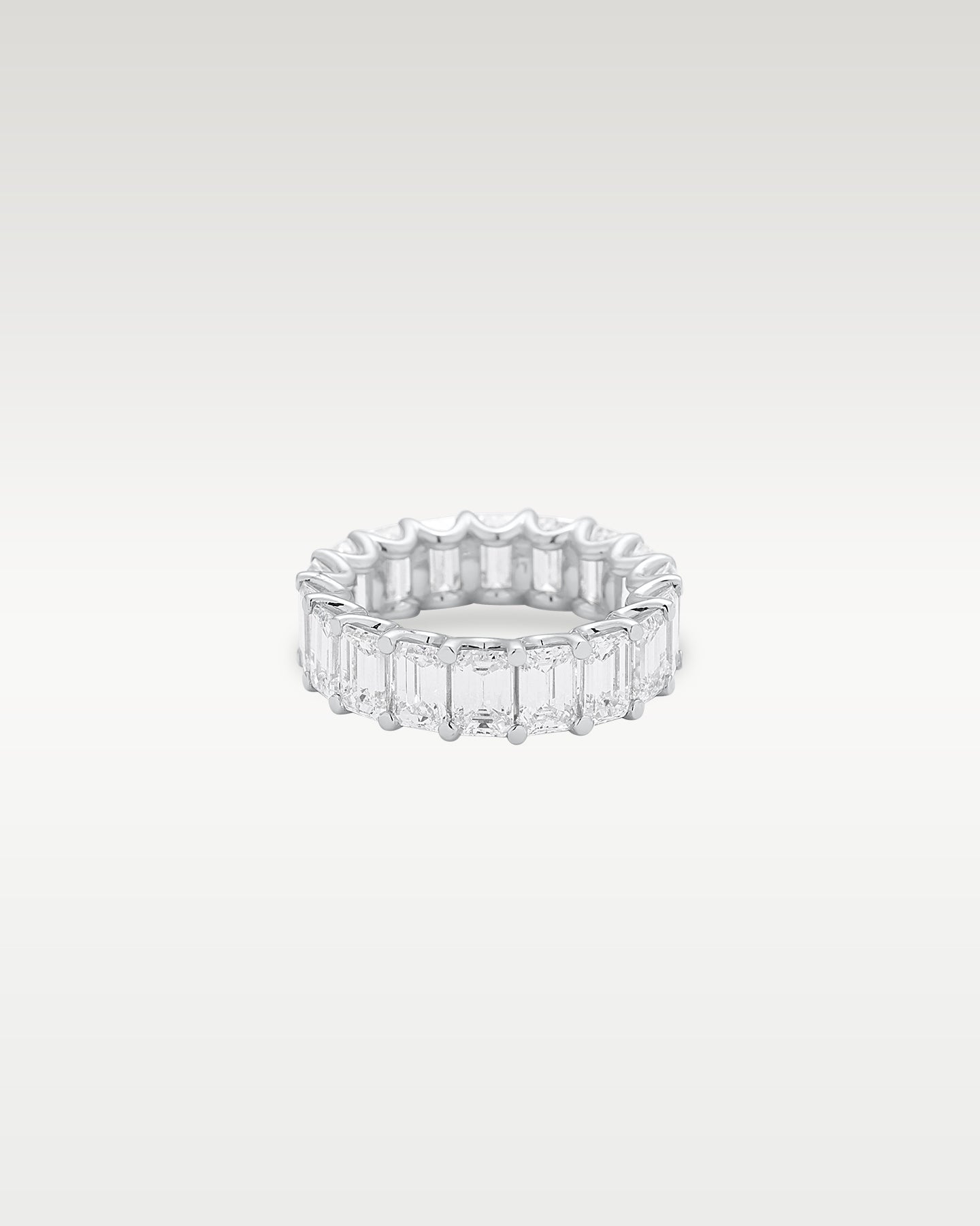 Platinum Emerald Cut Eternity Band | Noahs Fine Watches & Jewelry Texas