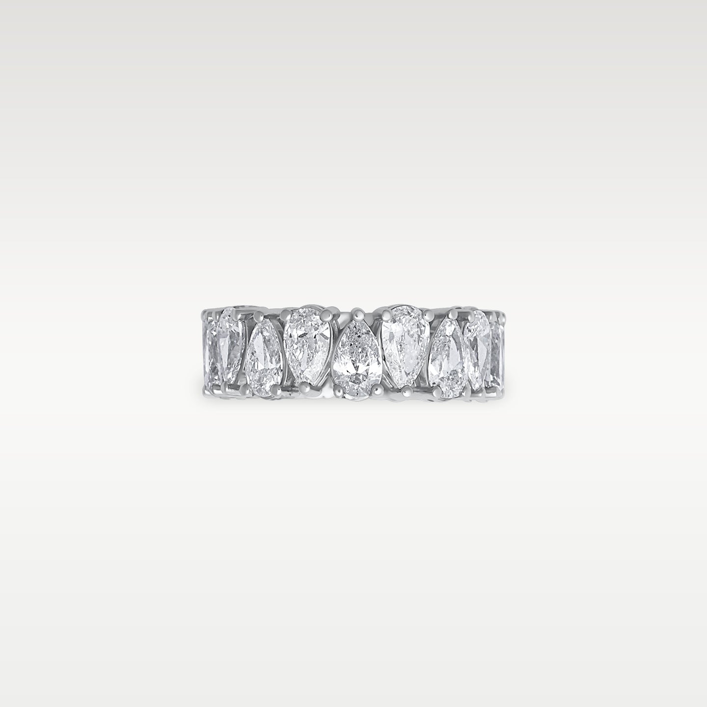 Platinum Pear Cut Diamond Wedding Band | Noahs Fine Watches & Jewelry TX