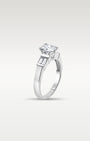 Platinum Radiant and Baguette Diamond Engagement Ring | Noah’s Fine Jewelry Dallas