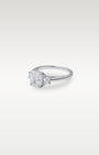 Platinum Radiant cut Diamond Three Stone Ring | Noah's Fine Jewelry Texas
