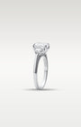 Platinum Radiant cut Diamond Three Stone Ring | Noah's Fine Jewelry Texas