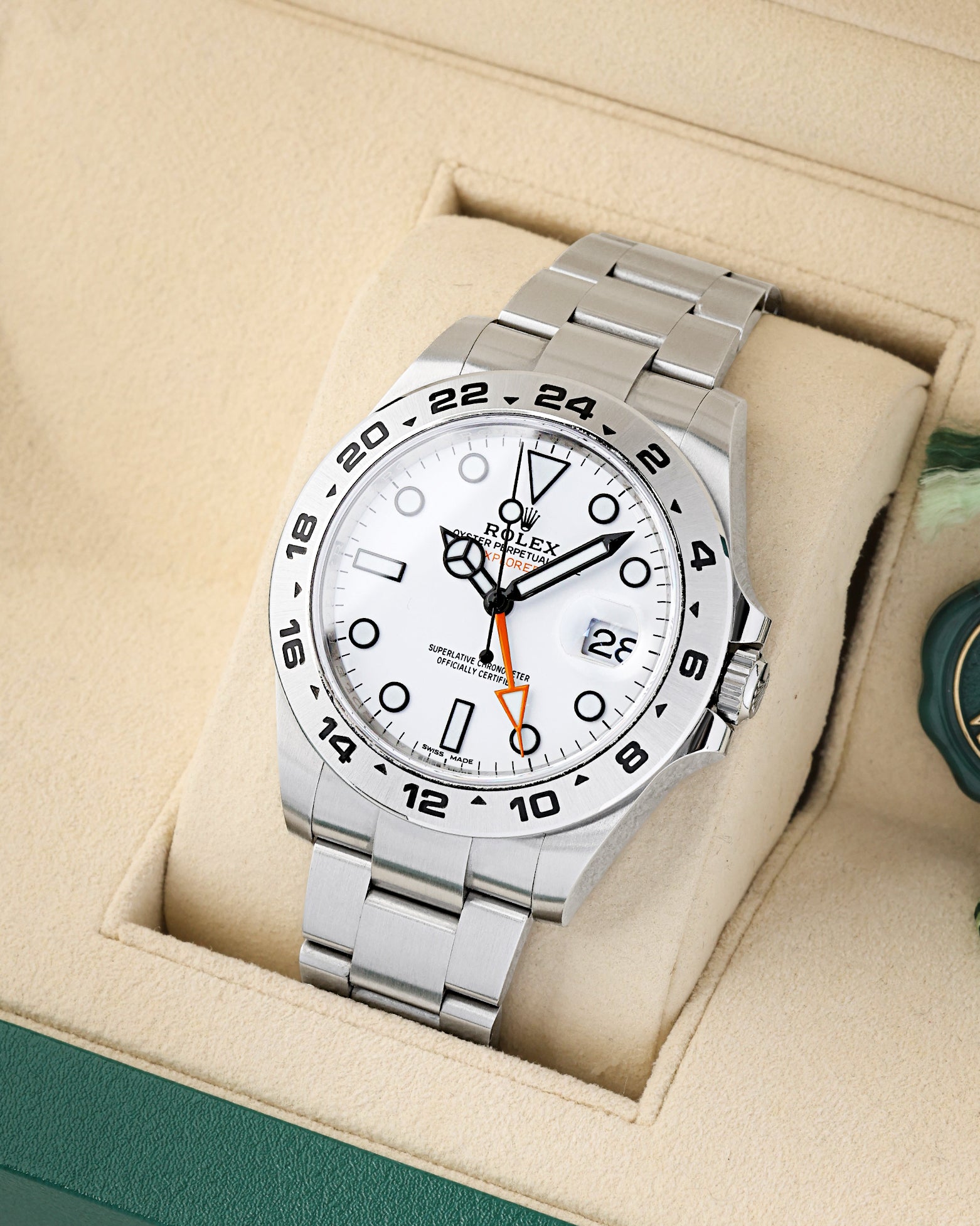 Polar white Rolex Explorer II 216570 2019 | Noah's Fine Watches & Jewelry Dallas