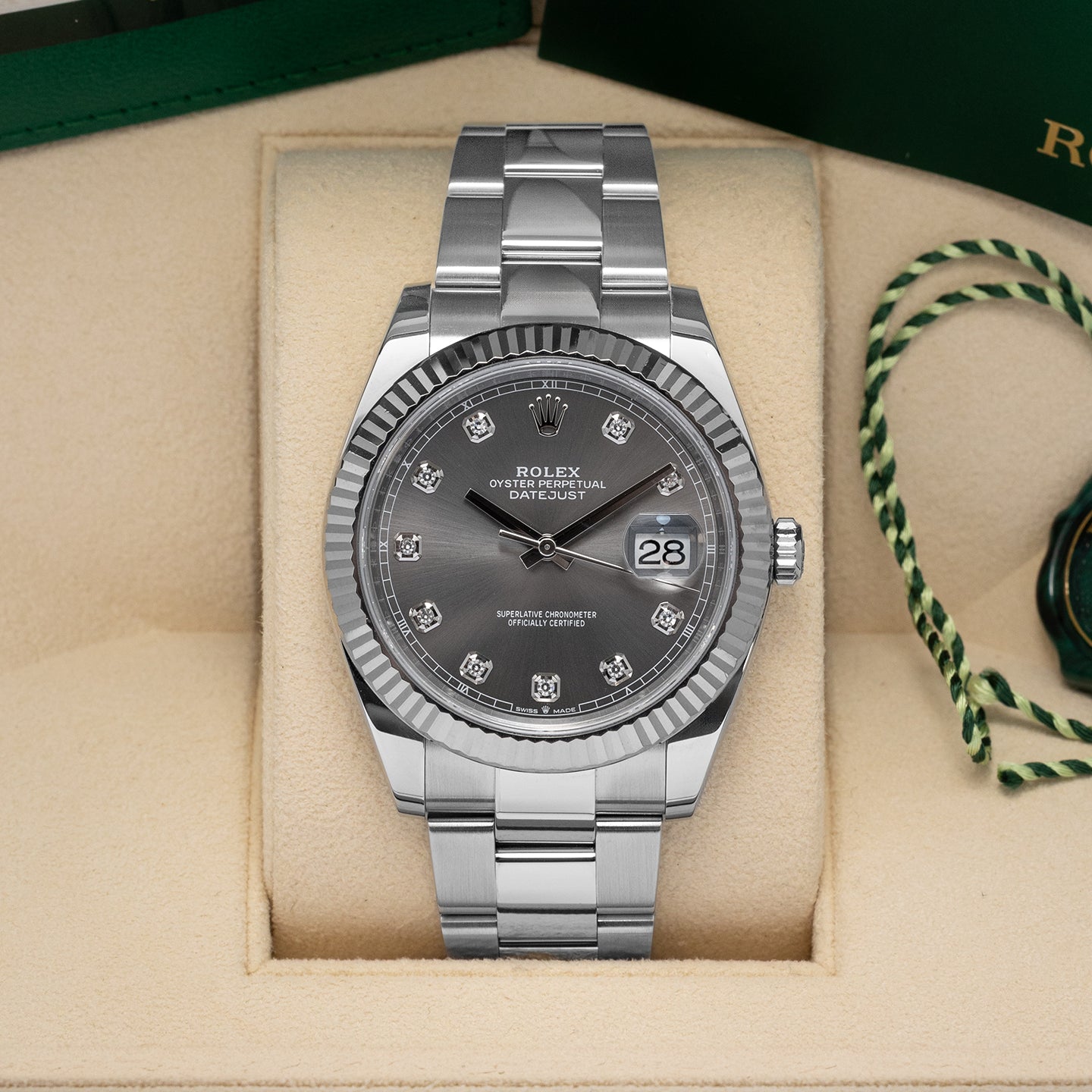 Slate Diamond Rolex Datejust 41 126334 | Noahs Fine Watches and Jewelry Frisco