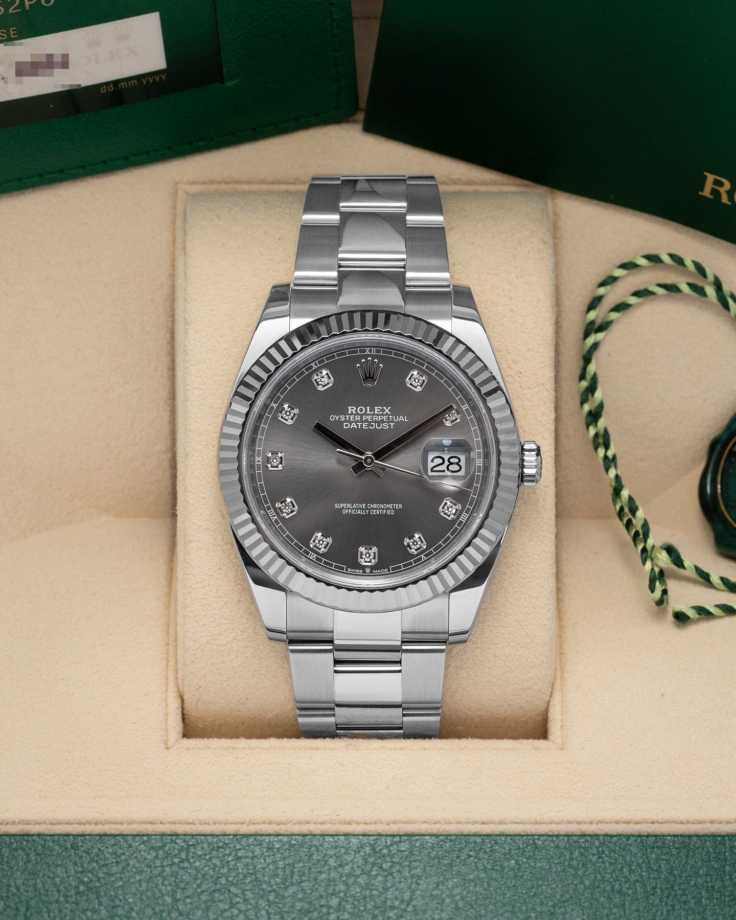 Slate Diamond Rolex Datejust 41 126334 | Noahs Fine Watches and Jewelry Frisco