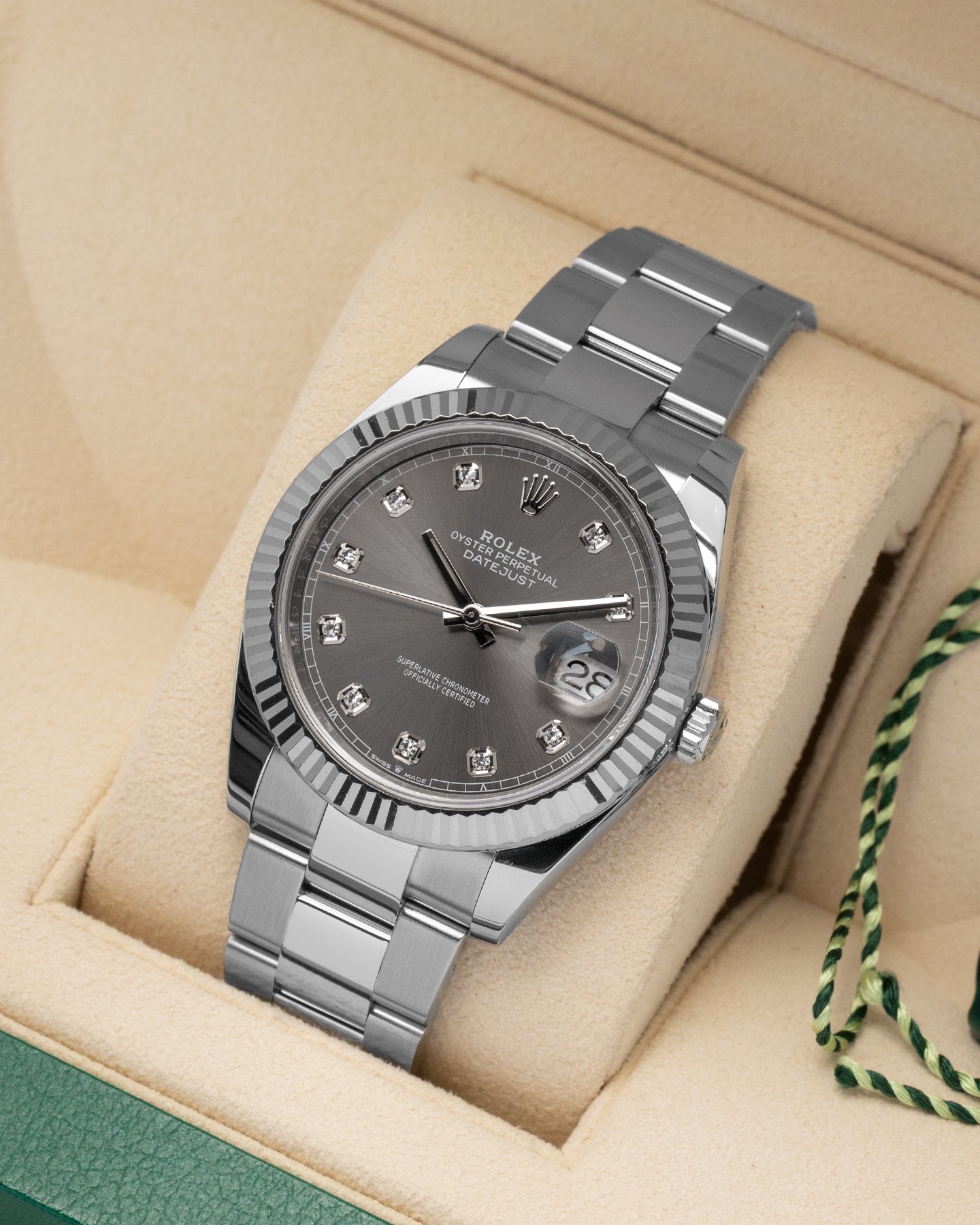 Slate Diamond Rolex Datejust 41 126334 | Noahs Fine Watches and Jewelry Frisco